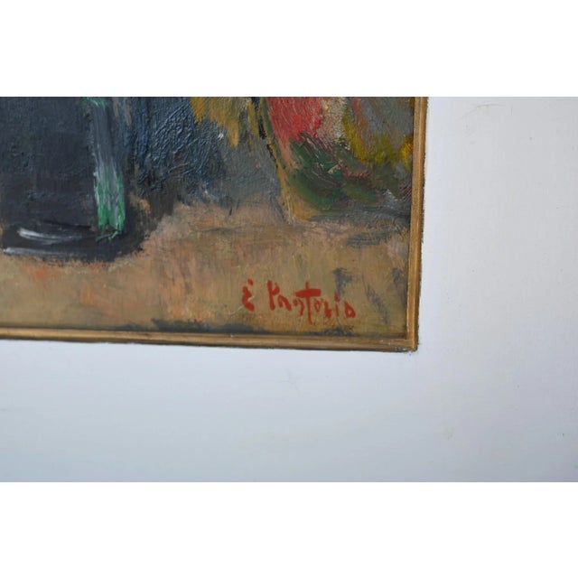 Ezio Pastorio, Vase of Flowers, Oil on Panel, 1970s For Sale - Image 3 of 8