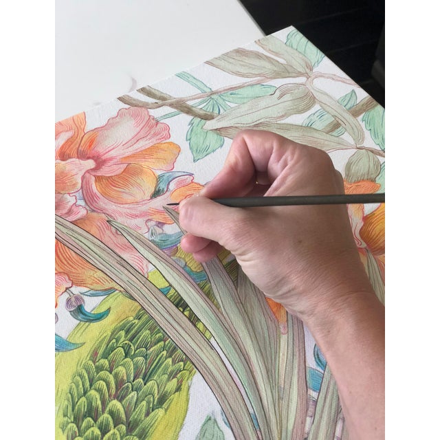 "I Heard it Through the Jade Vine" is a delicately painted piece inspired by the flora and fauna of the Philippines. The...