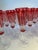 1990s Saint-Louis “Tommy” Ruby Cut-to-Clear Crystal Champagne Flutes - Set of 15 For Sale - Image 15 of 16