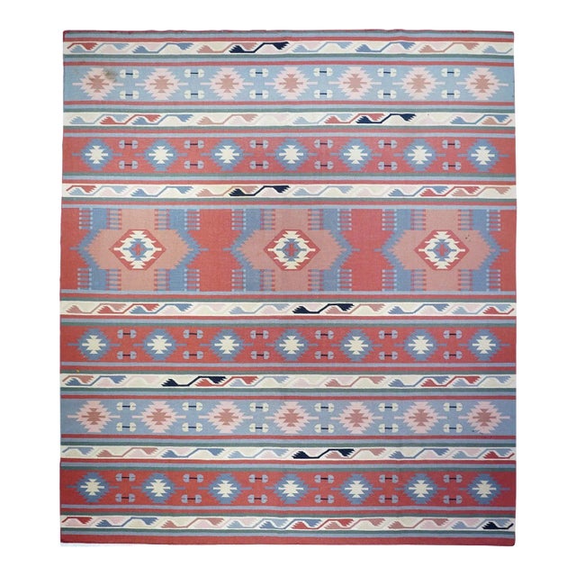 1970s Vintage Kilim Rug 9'1'' x 12'3'' For Sale