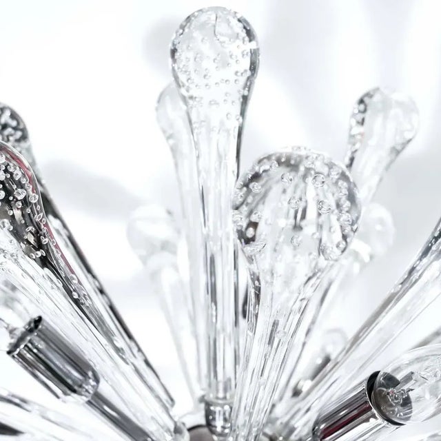 Murano Sputnik Bullicante Table Lamps, 1980s, Set of 2 For Sale - Image 3 of 6