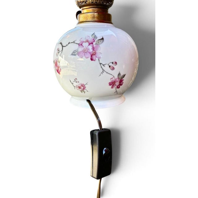 Vintage Limoges Floral Porcelain Electric Lamps - Pair For Sale - Image 14 of 18