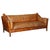 Large Vintage Tan Leather Sofa For Sale - Image 12 of 12