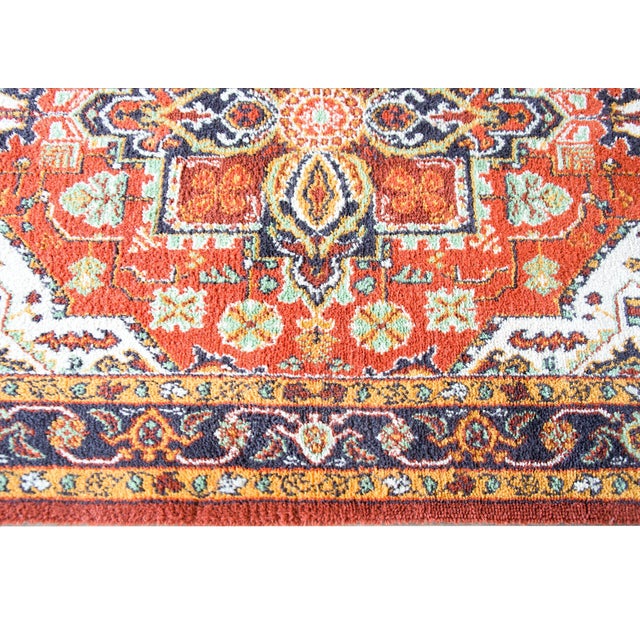 Brick Red Vintage American Karistan Heriz-Style Rug For Sale - Image 8 of 14