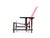 Cassina Vintage Red and Blue Chair by Gerrit Thomas Rietveld for Cassina, 1970s For Sale - Image 4 of 18