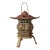 1940's Japanese Iron Candle Lantern, Hand-Crafted Japonisme For Sale