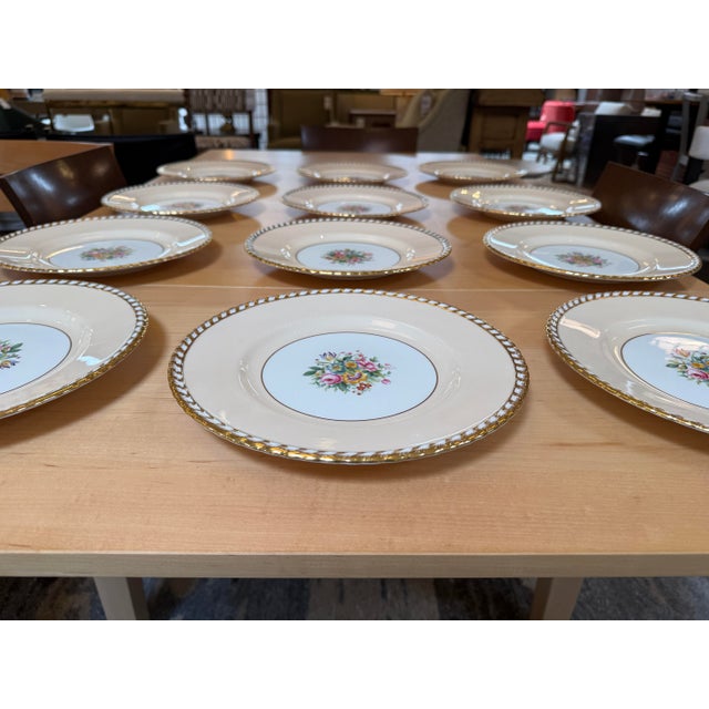Late 20th Century Mintons Stamped English Pottery Charger Plates, Set of Twelve For Sale - Image 11 of 12