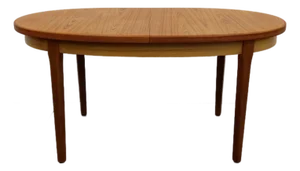 Vintage Mid Century Modern Teak Extendable Dining Table