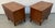 Brown Pair of Mid-Century Walnut Nightstands With Sculpted Drawer Pulls For Sale - Image 8 of 15