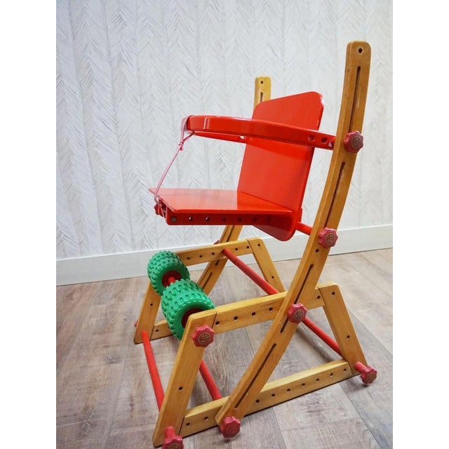 Top Banana Child Multfunctional High Chair Zauberstuhl by Benno Zimmermann, 1987 For Sale - Image 6 of 17