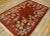 1930s Ruby Red Floral Antique Chinese Art Deco Carpet 4'4" X 6'6" Knotted Wool Rug For Sale - Image 12 of 12