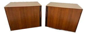 Pair of Walnut Nightstands Attributed to John Kapel for Glenn of California, 1960s