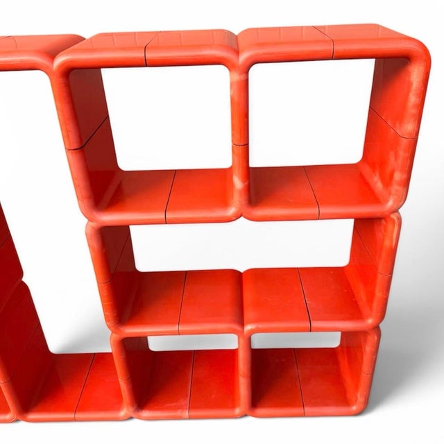 1970s Rare Orange Umbo Shelf by Kay Leroy Ruggles For Sale - Image 5 of 12