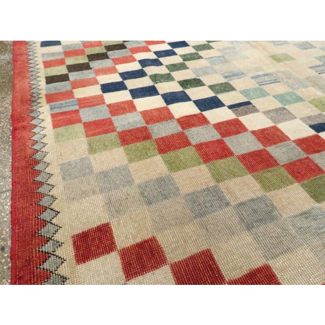 Mid 20th Century Galerie Shabab Collection Mid-20th Century Handmade Turkish Anatolian Small Room Size Carpet For Sale - Image 5 of 10