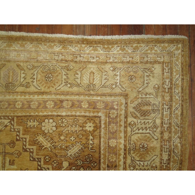 Antique Zabihi Collection Straw Color Khotan Rug - 6'10" x 13'5" For Sale - Image 10 of 10