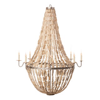 Large Empire Oyster Shells Chandelier by Lowcountry Originals For Sale