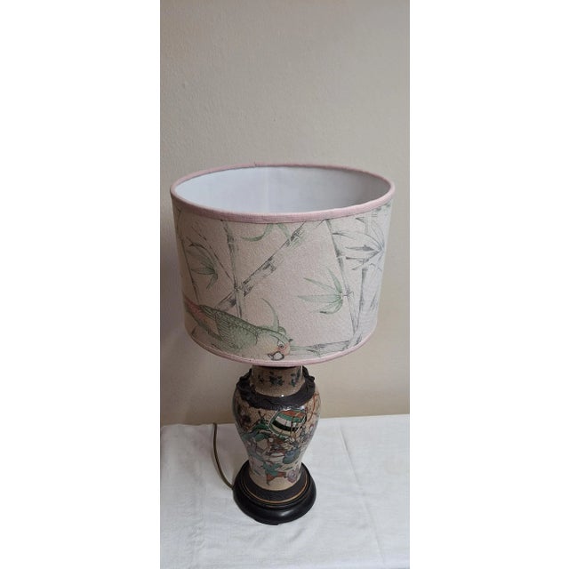 Antique Table Lamp with Decorated Porcelain Base from Lamplove, 1900s For Sale - Image 6 of 8