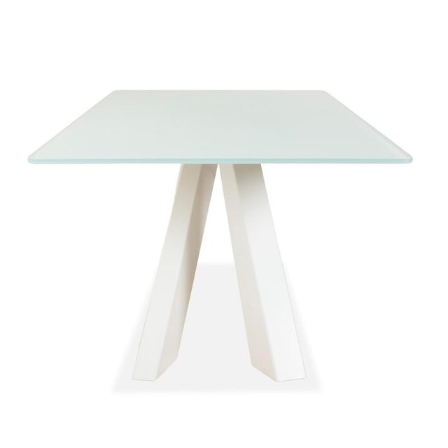 Big Table Dining Table in White Glass from Bonaldo For Sale - Image 6 of 9
