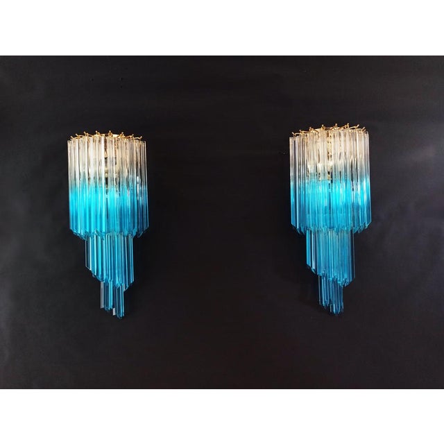 Quadriedri Murano Prism Wall Sconces, 1990, Set of 2 For Sale - Image 16 of 16