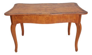 Biedermeier Table in Cherrywood with Marquetry, 1820s