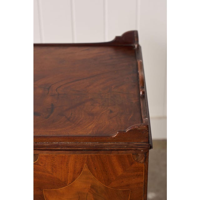 Georgian Inlay Mahogany Night Cabinet With Tray Top (C. 1850) For Sale - Image 10 of 16