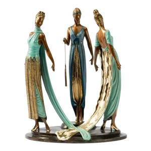 "The Three Graces" Bronze Sculpture by Erté, 1997