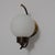 Italian Brass and Opaline Glass Wall Sconces, 1950s, Set of 2 For Sale - Image 6 of 9