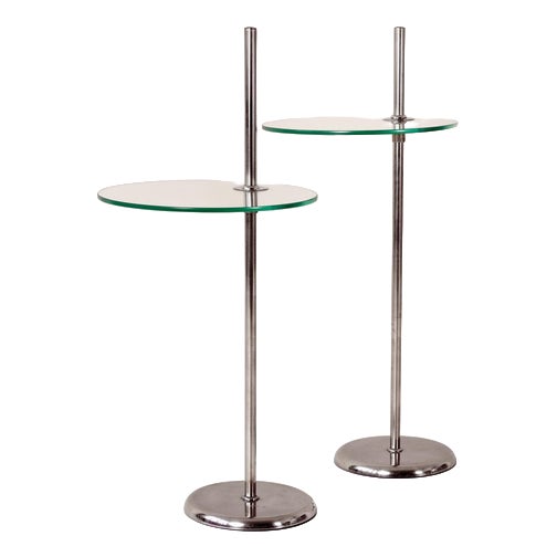 Vintage German Height Adjustable Side Tables, 1935, Set of 2 For Sale