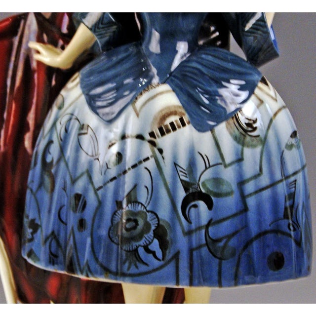 Rococo Rococo Scene Figurine from Kostial, 1930 For Sale - Image 3 of 11