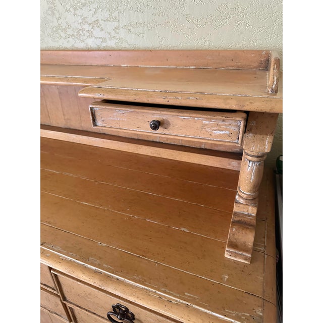 Wood Rustic European Bausman & Co. Bench-Made Buffet W/Removable Top Shelf For Sale - Image 7 of 12