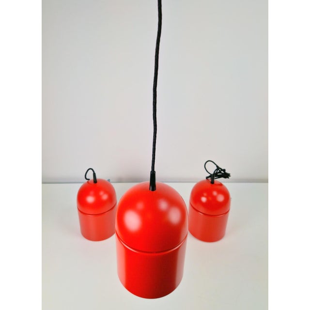 Vintage Uni Pendant Lamps by Vagn Dyring for Nordisk Solar, 1970s, Set of 3 For Sale - Image 6 of 14