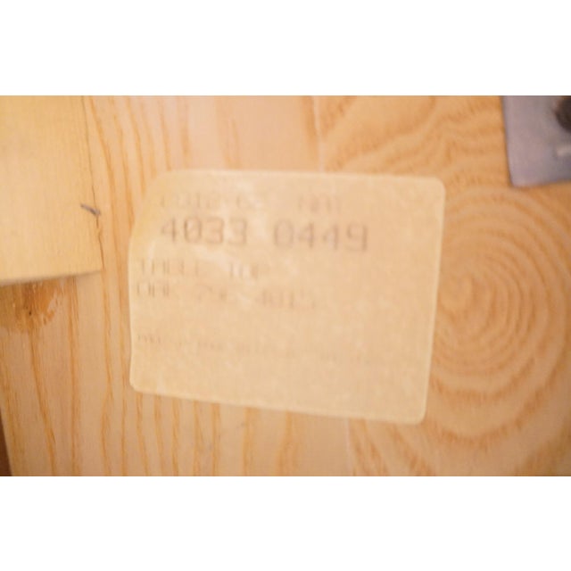 Bassett Furniture Mission Style Solid Oak 93" Trestle Dining Table 4033-0449 For Sale - Image 11 of 15