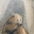 20" Whimsical Polar Bear Painting in Burlwood Frame, Double Matted Gallery Presentation For Sale - Image 6 of 12