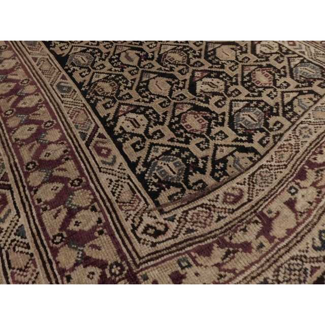 Early 20th Century Antique Hand Made Wool Caucasian Rug For Sale - Image 9 of 13
