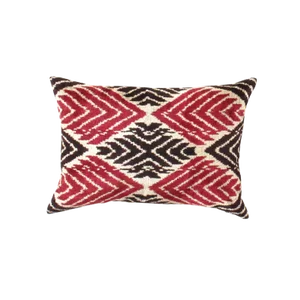 Turkish Multi Color Silk Ikat Pillow