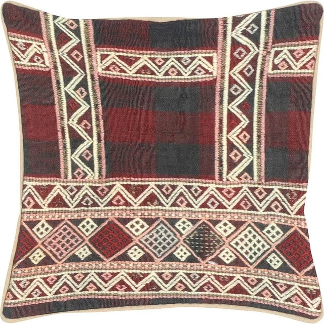Rustic 1960s Turkish Jijim Pillow For Sale - Image 3 of 3