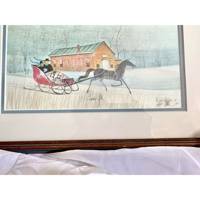 1990s Vintage Pat Buckley Moss- Lauber Hill Hand Signed Limited Edition Lithograph Framed For Sale - Image 5 of 12