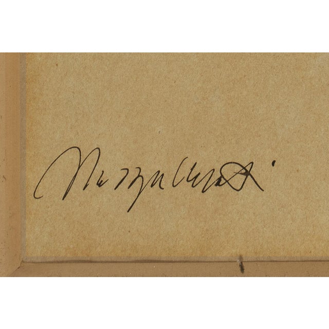 Early 20th Century Italian Signed Nude Drawing For Sale - Image 4 of 5