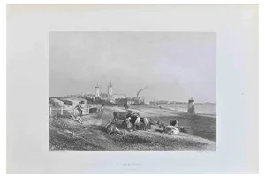 Albert Henry Warren, Harwick, Essex, Lithograph by Henry Warren, 19th Century