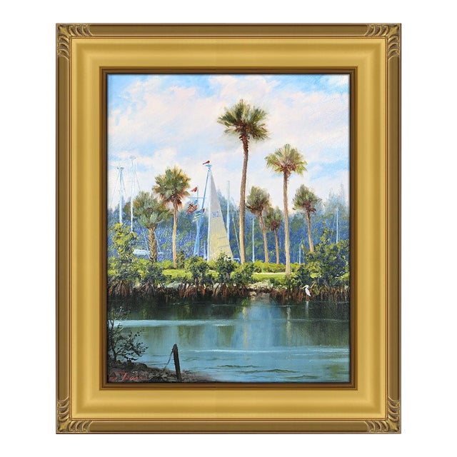 Late 20th Century Backwaters, William Robert Davis For Sale