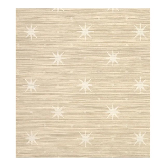 Sample - Hinson for The House of Scalamandré Big Trixie Wallcovering, Cream For Sale