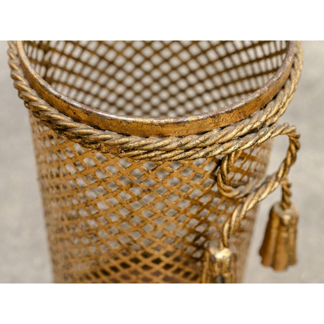 1950s Vintage Gold Umbrella Stands, 1950s, Set of 2 For Sale - Image 5 of 7