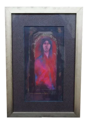 Suzi Druley Our Vision Is Clear Acrylic & Pencil Painting, Framed