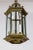 Mid-Century Italian Pagoda-Esque Bronze & Beveled Glass Lantern For Sale In San Francisco - Image 6 of 12