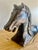 1940s Primitive Hand-Chiseled Horse Sculptures, Wood, Spain, 1940s For Sale - Image 5 of 14