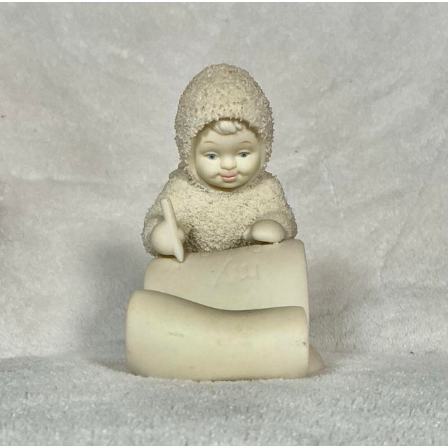 1990s Department 56 Snowbabies “To My Friend” Figurine 1998-2001, With Original Box & Packing For Sale - Image 5 of 12