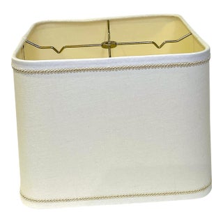 New Tailor Made Square Lampshade With Decorative Trim For Sale