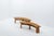 Set of two elmwood s38 benches by pierre chapo. These benches were intended to fit around the 140cm round table (t21d)....