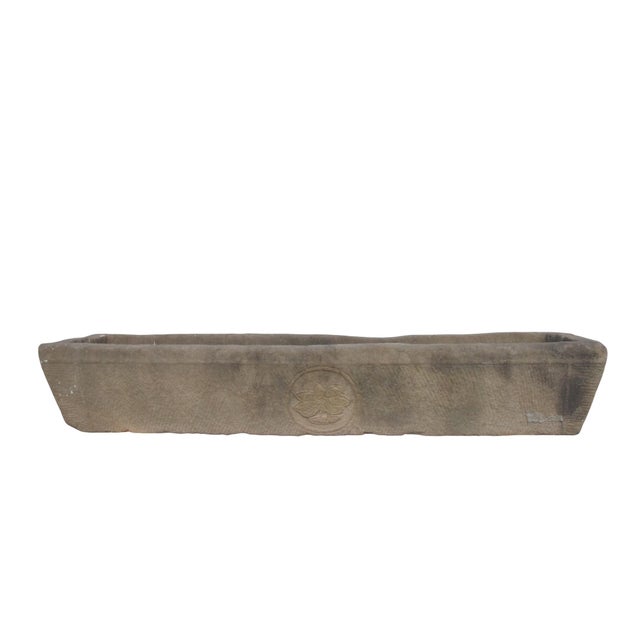This stone trough is hand carved out one piece of stone and hand chiseled by the locals. This stone planter is ideal for...