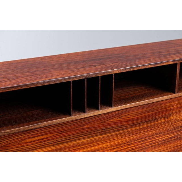 Flip-Top Partners Desk in Rosewood attributed to Peter Løvig Nielsen for Løvig, Denmark, 1960 For Sale - Image 17 of 18